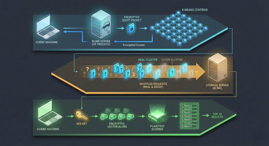 Three-layer architecture diagram
